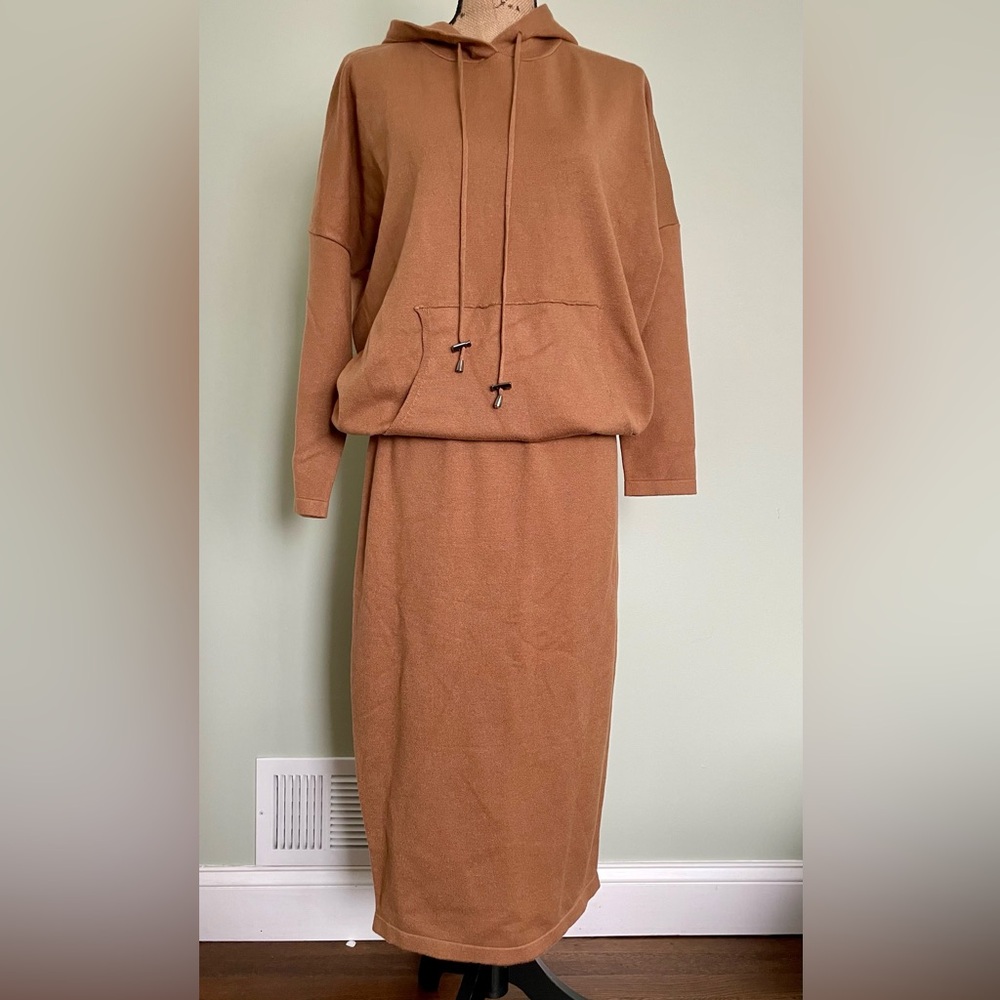 Bliss by Sheek Tan Hoodie Dress